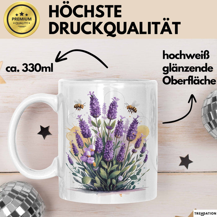 Gärtner Tasse Geschenkidee für Pflanzenliebhaber Spruch Weiß Trendation