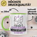Musikredakteur Geschenk Tasse So Gut Kann Nur Ein Musikredakteur Aussehen Geschenkidee Kaffee-Becher Grün Trendation