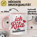 Rita Tasse Geschenk Ich Bin Vollkommen Rita Geschenkidee Geburtstag Rosa Trendation