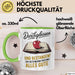 Schüler Abschluss Tasse Geschenk Lustige Geschenkidee Spruch Durchgebissen Und Bestanden Grün Trendation
