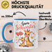 Big Sister Ältere Geschwister Schwestern Giraffe Tasse Becher Geschenk Lustige Geschenkidee Spruch Big Sister Blau Trendation