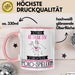 Polo-Spielerin Tasse Geschenk Becher Stark Attraktiv Furchtlos Polo-Spielerin Lustige Geschenkidee Rosa Trendation