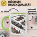 Modelleisenbahn Sammler Tasse Geschenk Lustige Geschenkidee Spruch Für Miniatur Bahn Fans Grün Trendation