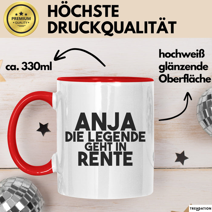 Anja Tasse Anja – Die Legende Geht In Rente Geschenk