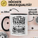 Fußballtrainer Tasse Geschenk Lustige Geschenkidee Spruch Stolzer Trainer Schwarz Trendation