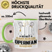 Opernfan Geschenk Tasse So Gut Kann Nur Ein Opernfan Aussehen Geschenkidee Kaffee-Becher Grün Trendation
