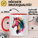 Pferde Tierliebhaber Tasse Geschenk Lustige Geschenkidee Spruch Rot Trendation