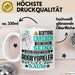 Rugbyspieler Geschenk Tasse Lustiger Spruch Erheben Sie Sich Der Rugbyspieler Betritt den Raum Weiß Trendation