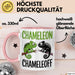 Chamäleon Tier Tasse Geschenk Chamäleon Chamäleoff Reptil Geschenkidee Lustig Rosa Trendation
