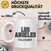 Los Angeles LA Kalifornien USA Tasse Geschenk Lustige Geschenkidee Spruch Weiß Trendation
