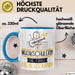 Musikschülerin Geschenk Tasse Becher Die Frau Die Allen Kann Geschenkidee für eine Musikschülerin Lustig Blau Trendation