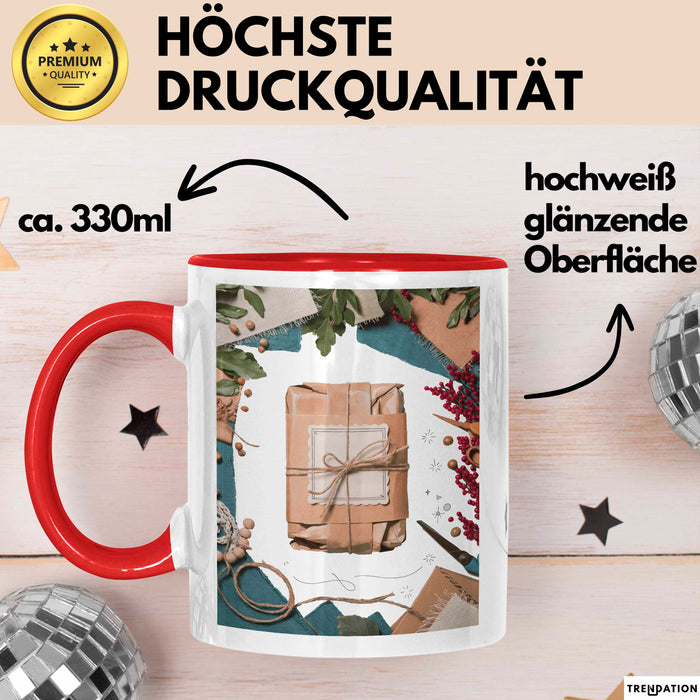 Bastler Tasse Geschenk Lustige Geschenkidee Spruch Für Handmade Verkäufer Rot Trendation