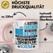 Schwimmsportler Geschenk Tasse Lustiger Spruch Erheben Sie Sich Der Schwimmsportler Betritt den Raum Rosa Trendation