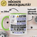 Gleitschirmflieger Geschenk Tasse Lustiger Spruch Erheben Sie Sich Der Gleitschirmflieger Betritt den Raum Grün Trendation