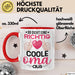 Coole Oma Tasse Geschenk Muttertag Lustiger Spruch Richtig Cool Rot Trendation