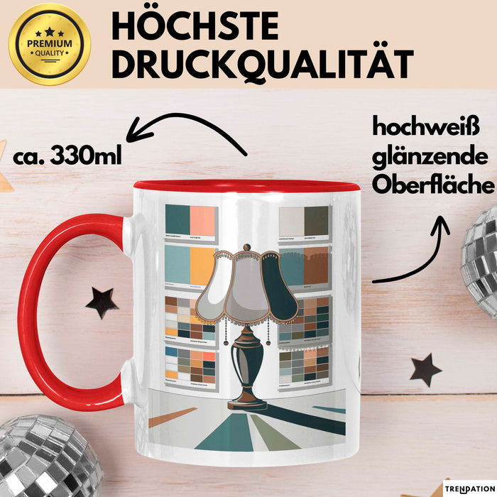 Innenarchitekt Tasse Geschenk Lustige Geschenkidee Spruch Für Stil Planer Rot Trendation