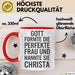 Christa Tasse Geschenk Gott Formte Die Perfekte Frau Christa Geschenkidee Rot Trendation