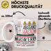 Musikerin Tasse Geschenk Lustig Abstand Halten Hochleistungs-Musikerin Mit Drang Zur Perfektion Bei Der Arbeit Weiß Trendation