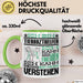 Tierarzthelfer Geschenk Kaffee-Tasse Geschenkidee für Tierarzthelfer Ich Bin Tierarzthelfer Ich Kann Es Dir Erklären Jedoch Nicht Für Dich Verstehen Spruch Lustig Grün Trendation