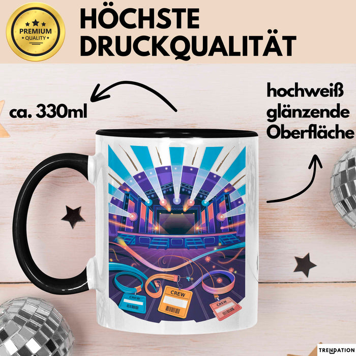 Festival Crew Tasse Geschenk Lustige Geschenkidee Spruch Für Live Event Teams Trendation