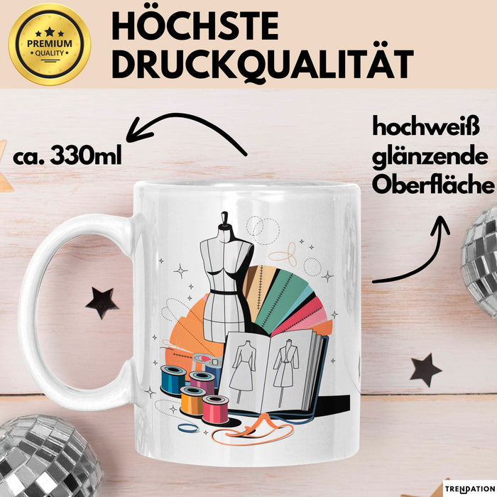 Modedesigner Tasse Geschenk Lustige Geschenkidee Spruch Für Stil Kreative Weiß Trendation