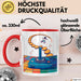 Retro Gamer Tasse Geschenk Lustige Geschenkidee Spruch Für Oldschool Spieler Rot Trendation