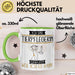Tierpflegerin Tasse Geschenk Ich Bin Tierpflegerin Warum Weil Ich Es Kann Geschenkidee Geburtstag Grün Trendation