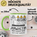Anwältin Tasse Geschenk Lustig Abstand Halten Hochleistungs-Anwältin Mit Drang Zur Perfektion Bei Der Arbeit Grün Trendation