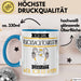 Rucksacktouristin Tasse Geschenk Ich Bin Rucksacktouristin Warum Weil Ich Es Kann Geschenkidee Geburtstag Blau Trendation