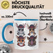 Jäger Tasse Geschenk Hase Wildschwein Fuchs Geschenkdiee Jagd Blau Trendation