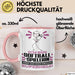 Softballspielerin Geschenk Tasse Ich Bin Softballspielerin Aber Sag Doch Einfach Superheld Lustige Geschenkdiee für Softballspielerin Kaffee-Becher Rosa Trendation