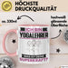 Yogalehrer Tasse Geschenk für Yogalehrer Geburtstag Lustiger Spruch Kaffee-Becher Was Ist Deine Superkraft Rosa Trendation