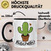 Kaktus Tasse Geschenk Kuscheln Sarkasmus Humor Geschenkidee Kaffee-Becher Kaktus-Liebhaber Schwarz Trendation