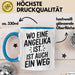 Angelika Tasse Geschenk Wo Eine Angelika Ist Ist Auch Ein Weg Geschenkidee Becher mit Name Blau Trendation