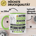 Pferdefreund Geschenk Tasse Lustiger Spruch Erheben Sie Sich Der Pferdefreund Betritt den Raum Grün Trendation