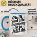 Ingeborg Tasse Geschenk Chillt Mal Alle Ingeborg Ist Ja Jetzt Da Geschenkidee Becher mit Name Blau Trendation
