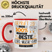 Beste Live-Musik-Fan Der Welt Tasse Geschenk für Eine Live-Musik-Fan Geprüft Und Sicher Geschenkidee Geburtstag Weihnachten Rot Trendation
