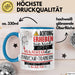 Parkour-Trainerin Tasse Geschenk Lustiger Spruch Bitte Erheben Sie Sich Seine Majestät Die Parkour-Trainerin Betritt Den Raum Blau Trendation