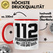 Feuerwehr Tasse Geschenk 112 Feuerwehrmann Mit Leib Und Seele Becher Rot Trendation