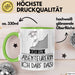 Geschenk für Abenteurerin Tasse Lustige Geschenkidee Geburtstag Ich Bin Abenteurerin Ich Darf Das Grün Trendation