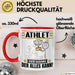 Athlet Tasse Geschenk für Athlet Der Mann Der Alles Kann Geschenkidee zum Geburtstag Rot Trendation