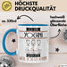 Yogini Tasse Geschenk Ich Bin Yogini Warum Weil Ich Es Kann Geschenkidee Geburtstag Blau Trendation