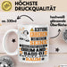 Drum-and-Bass-DJ Geschenk Tasse Lustiger Spruch Erheben Sie Sich Der Drum-and-Bass-DJ Betritt den Raum Weiß Trendation