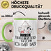 Geschenk für Tierheimunterstützerin Tasse Lustige Geschenkidee Geburtstag Ich Bin Tierheimunterstützerin Ich Darf Das Grün Trendation