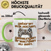 Humor Tasse Gamer – Geboren zum Zocken, gezwungen erwachsen zu sein – Lustiger Kaffee-Becher Geschenk für Gamer und Zocker Lustig Grün Trendation