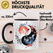 Fuchs Tierliebhaber Tasse Geschenk Lustige Geschenkidee Spruch Japanischer Kitsune Fuchs Schwarz Trendation