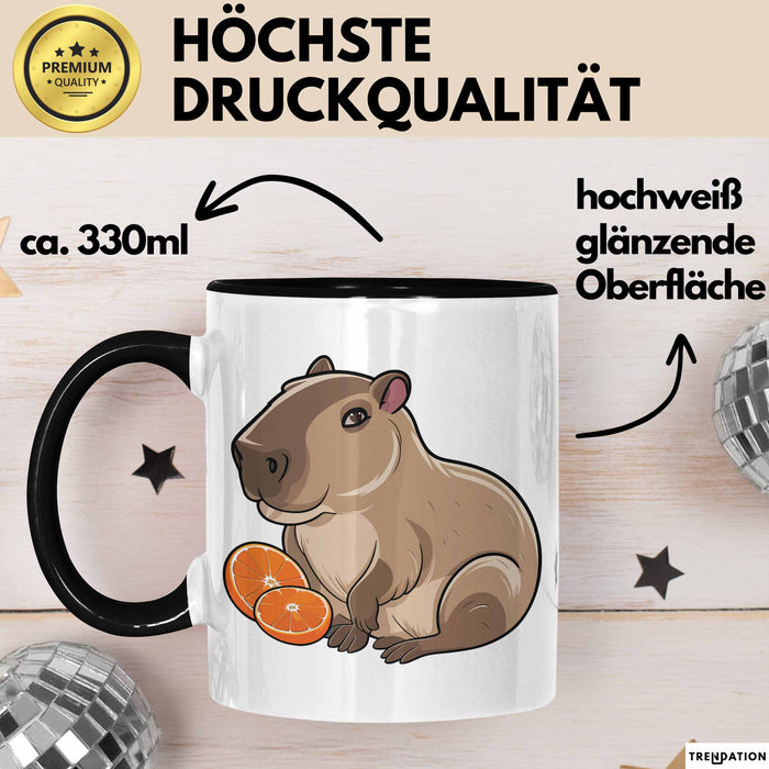Capybara Tasse Geschenk Lustig Capybara-Liebhaber Trendation