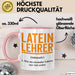 Lateinlehrer Unterricht Tasse Geschenk Lustige Geschenkidee Spruch Latein Lehrer Rosa Trendation