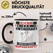 Trekking-Enthusiast Tasse Geschenk für Trekking-Enthusiast Geburtstag Lustiger Spruch Kaffee-Becher Was Ist Deine Superkraft Schwarz Trendation