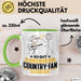 Country-Fan Geschenk Tasse So Gut Kann Nur Ein Country-Fan Aussehen Geschenkidee Kaffee-Becher Grün Trendation